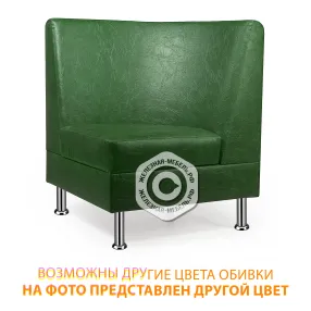 диван внутренний угол дмв (кожзам эконом белый)