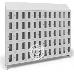 шкаф абонентский ша-60-о (60 ячеек) с наклонной крышей