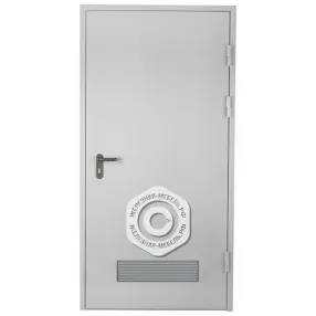 дверь техническая однопольная с вентиляционной решеткой